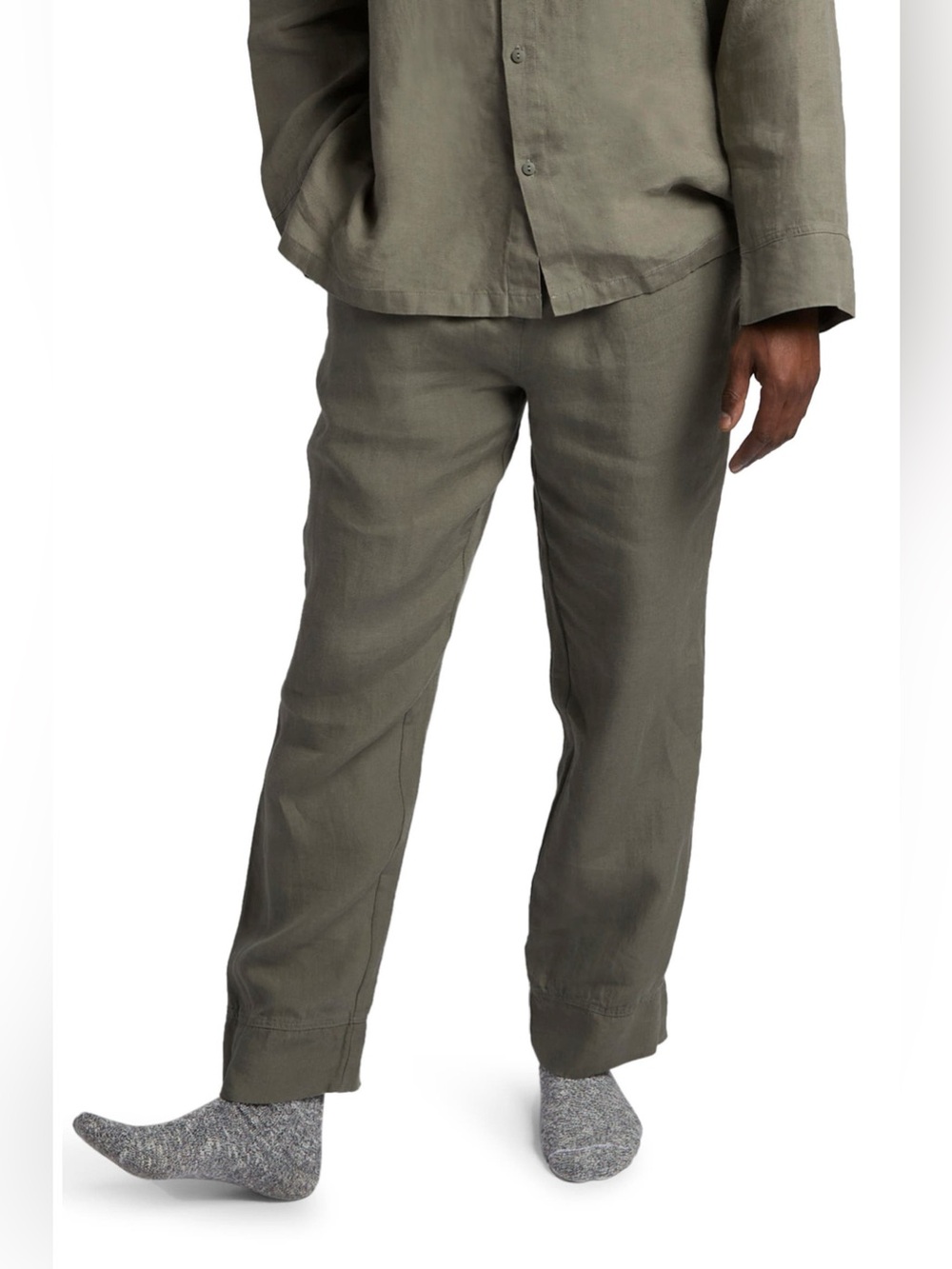 Parachute Linen Lounge Pants in Gray Size Extra Small